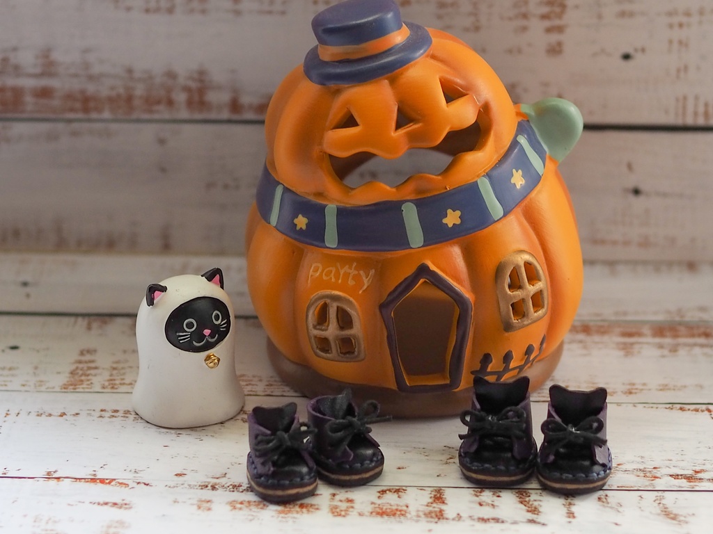 ハロウィン猫ぬい靴【Sサイズ、Mサイズ】