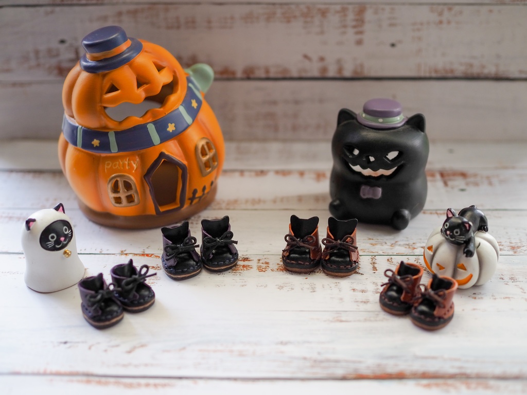ハロウィン猫ぬい靴【Sサイズ、Mサイズ】