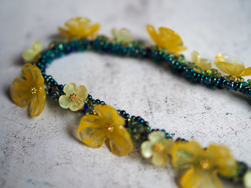 昼想夜夢の花園ストラップ