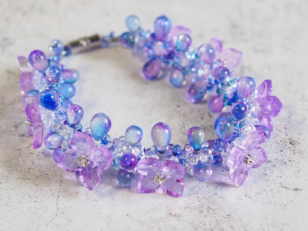 紫陽花ブレスレット