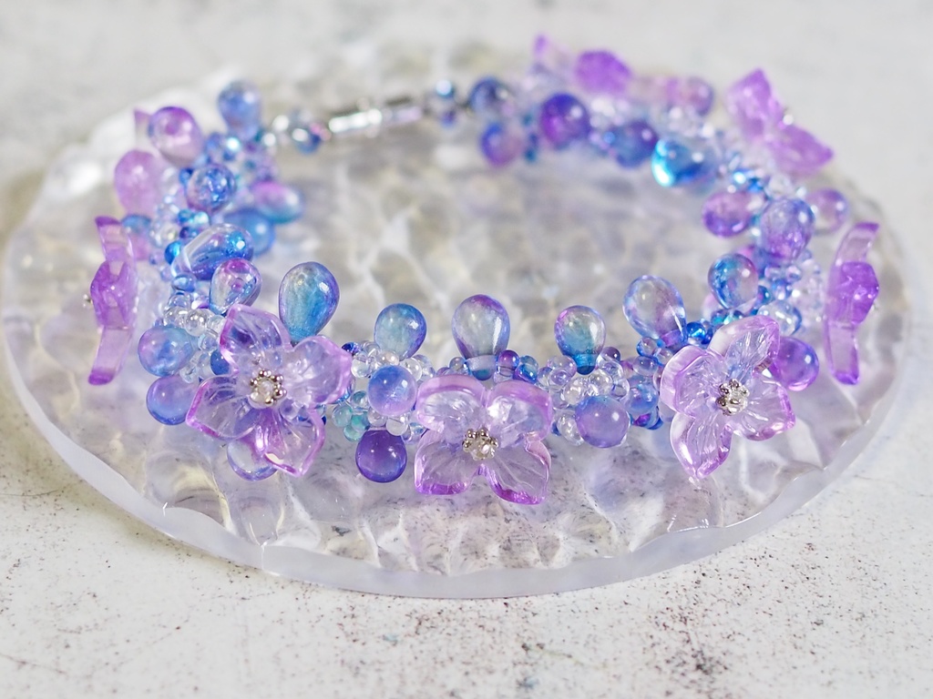 紫陽花ブレスレット