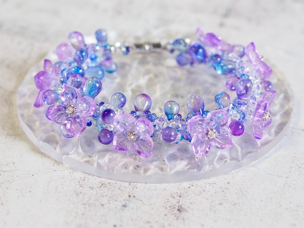 紫陽花ブレスレット