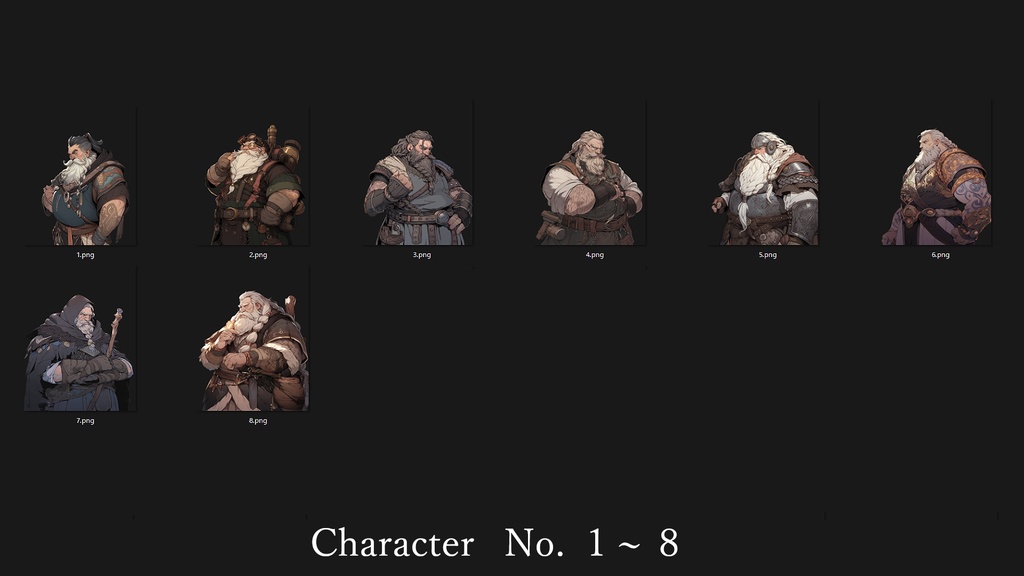 【RPG向け】キャラ70種立ち絵素材集【亜人/獣人】