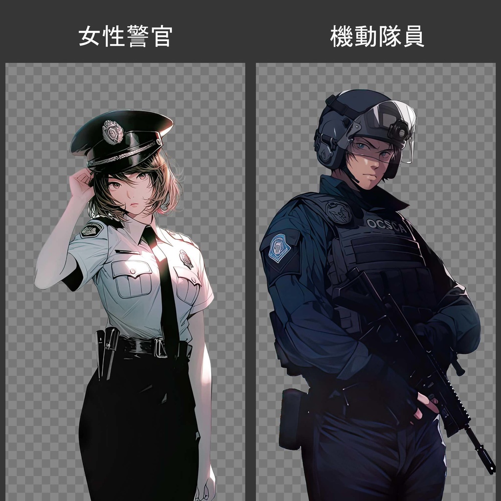 現代キャラ150種立ち絵+背景200種素材集