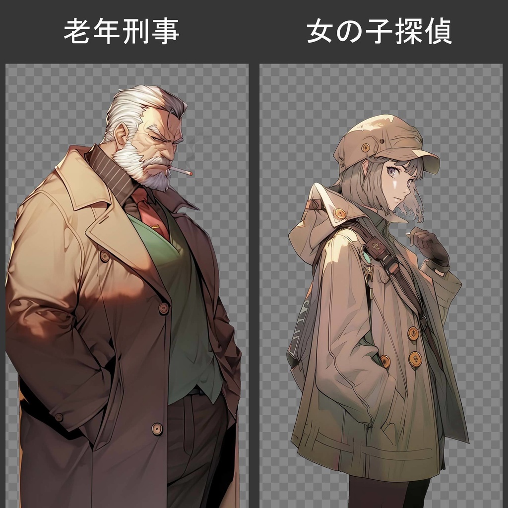 現代キャラ150種立ち絵+背景200種素材集