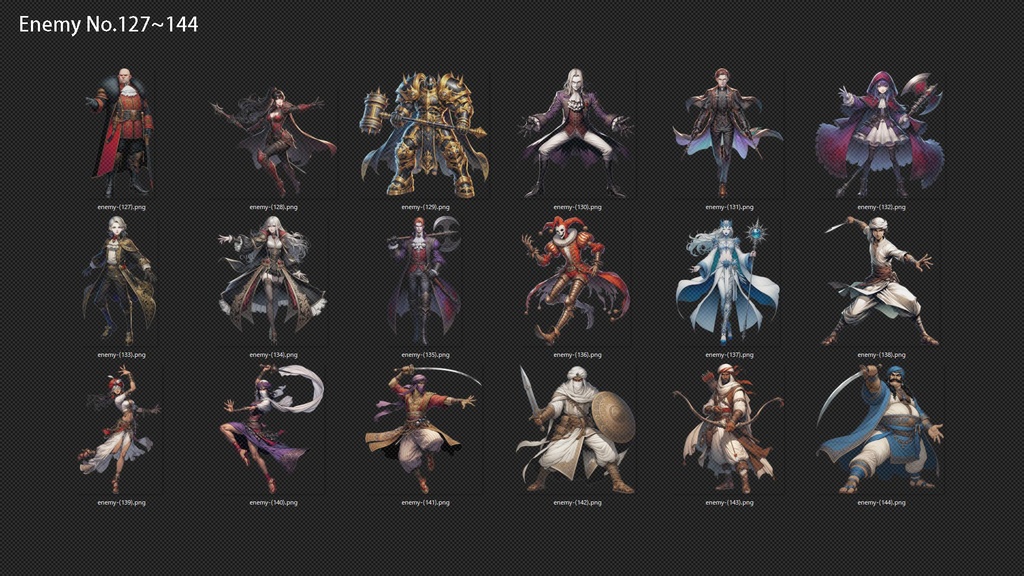 モンスター&キャラクターイラスト300種【RPGバトルグラフィック素材集】