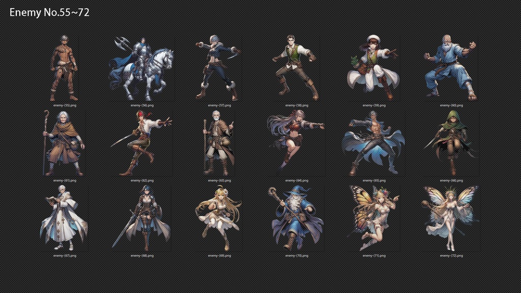 モンスター&キャラクターイラスト300種【RPGバトルグラフィック素材集】