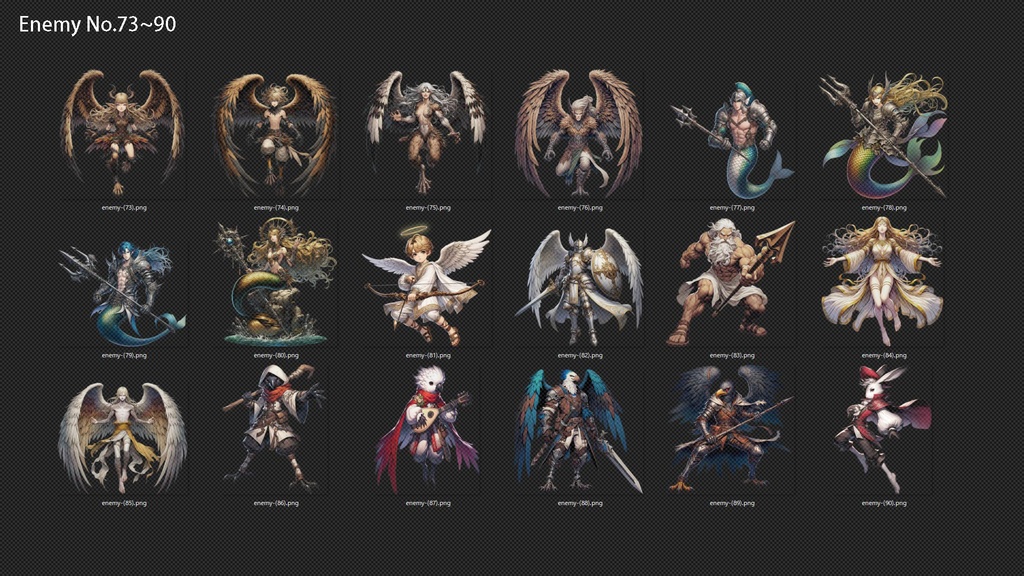 モンスター&キャラクターイラスト300種【RPGバトルグラフィック素材集】