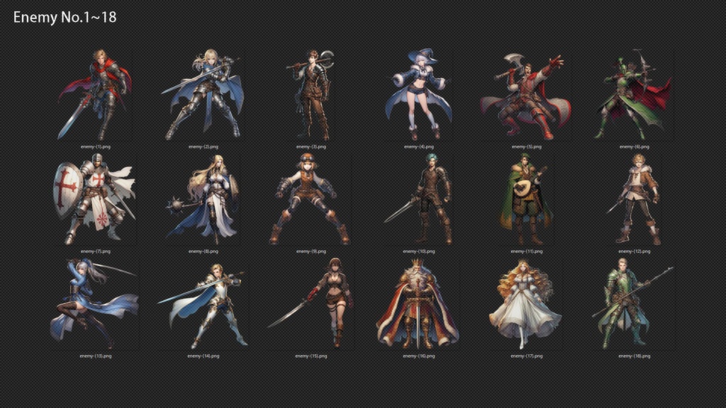 モンスター&キャラクターイラスト300種【RPGバトルグラフィック素材集】