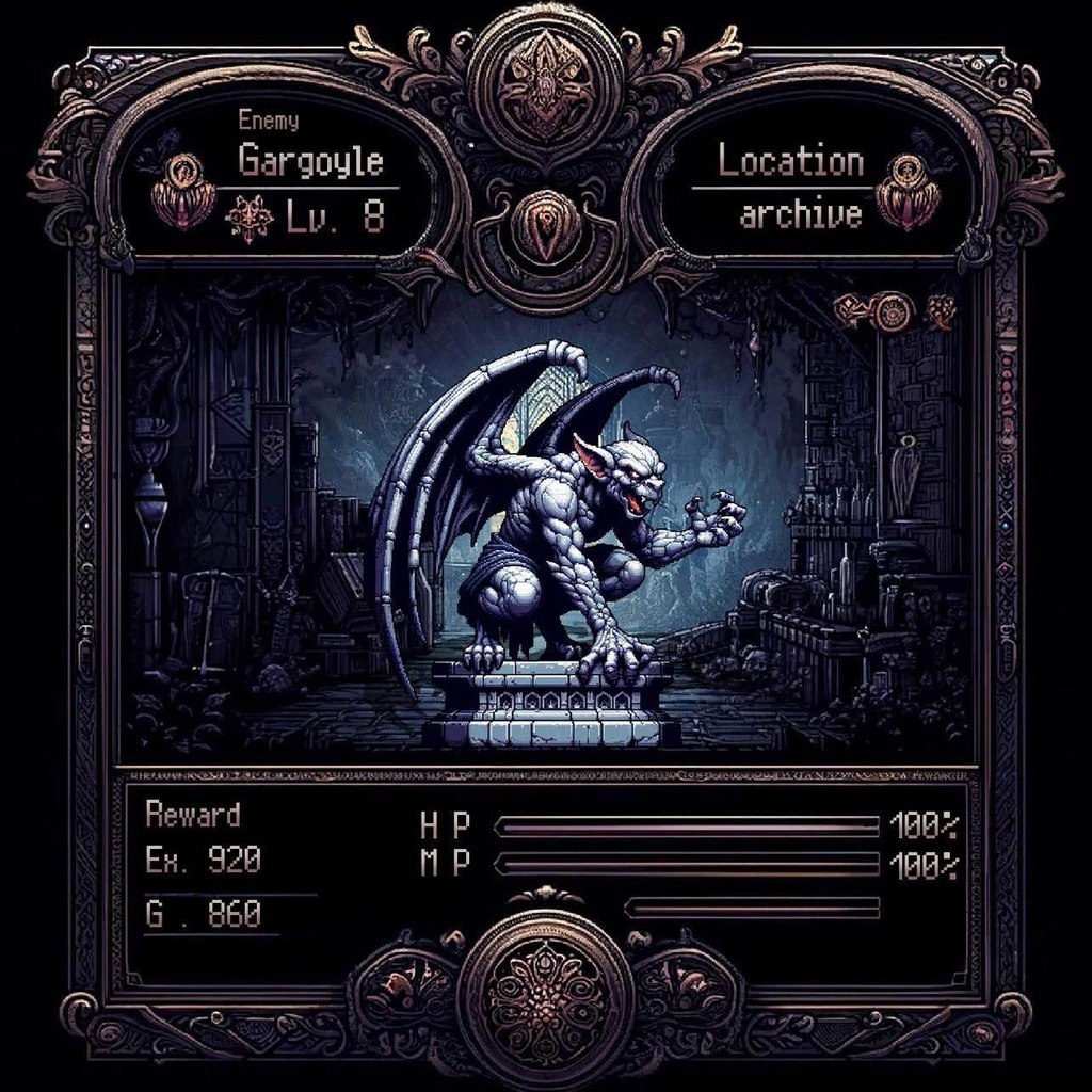 【ドット絵風】エネミー素材集 300種【モンスター&人型 サイドビューバトル用】