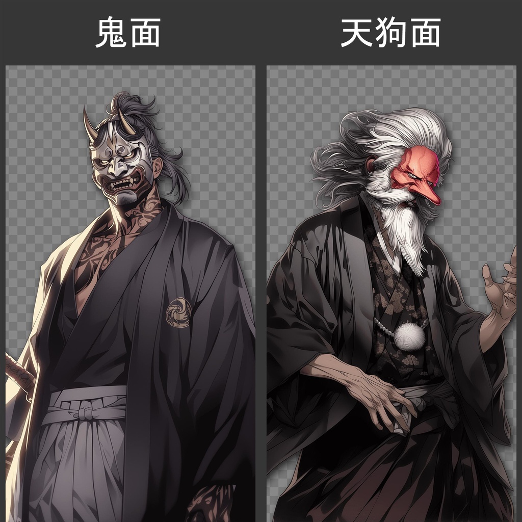 戦国キャラクター 110種 立ち絵+背景 110種 素材集