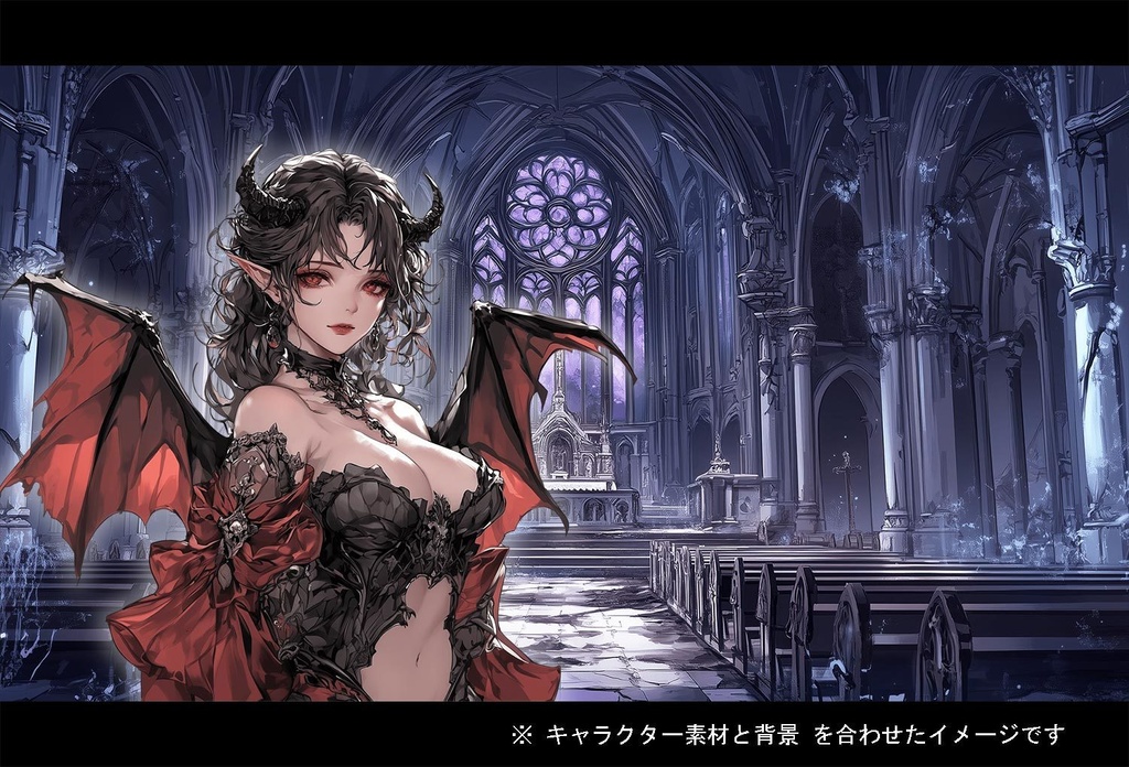 【立ち絵】キャラ 300種 + 背景 素材