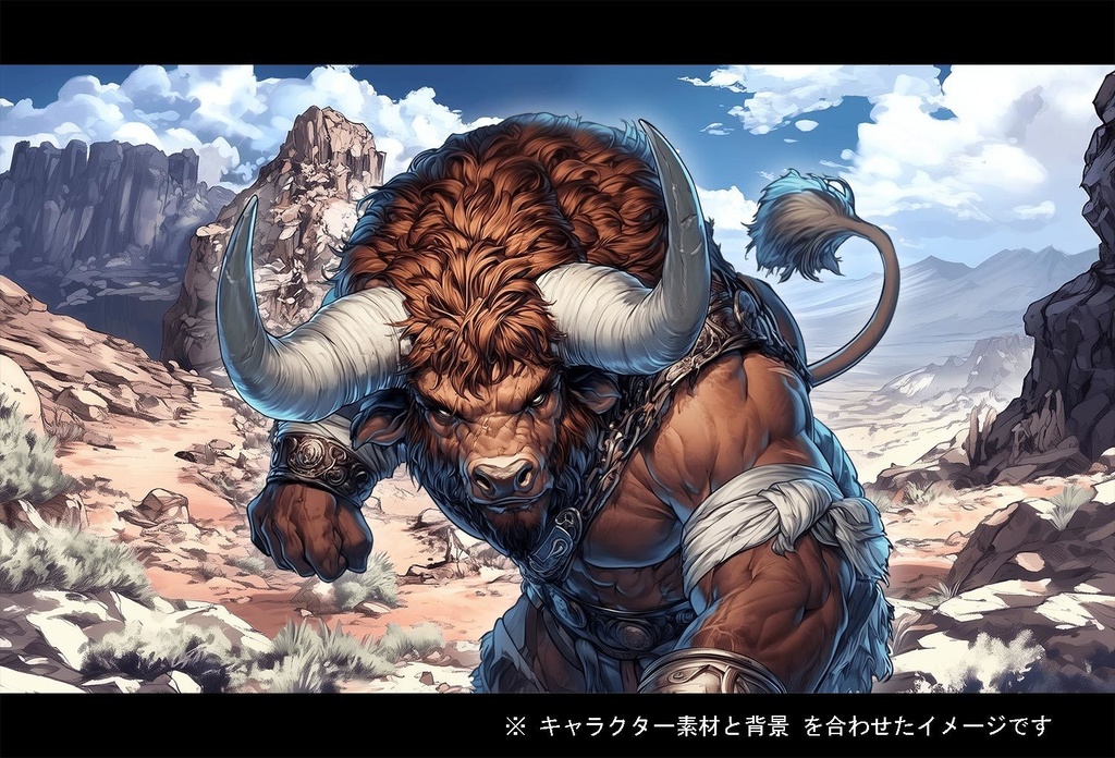 【立ち絵】キャラ 300種 + 背景 素材