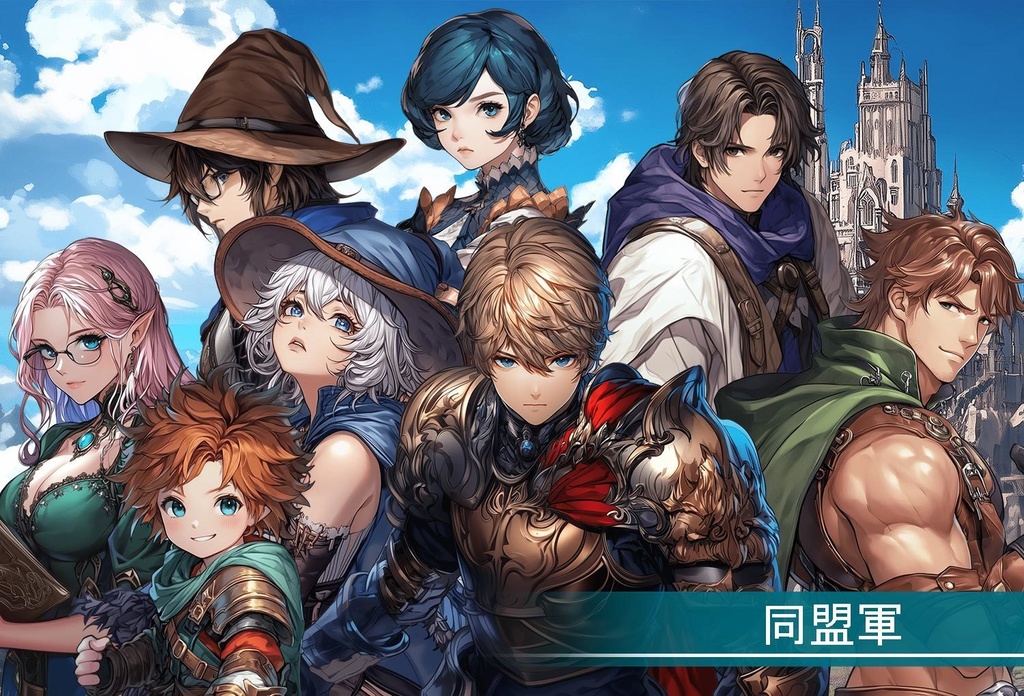 【立ち絵】キャラ 300種 + 背景 素材