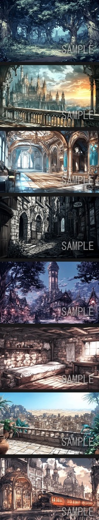 【立ち絵】キャラ 300種 + 背景 素材