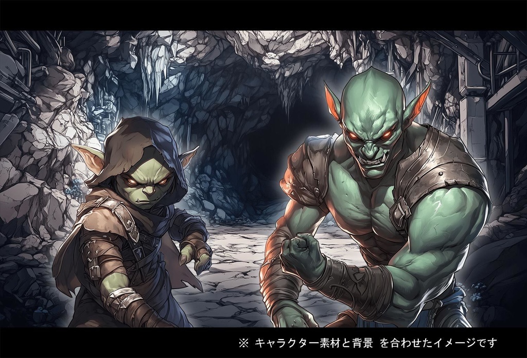 【立ち絵】キャラ 300種 + 背景 素材