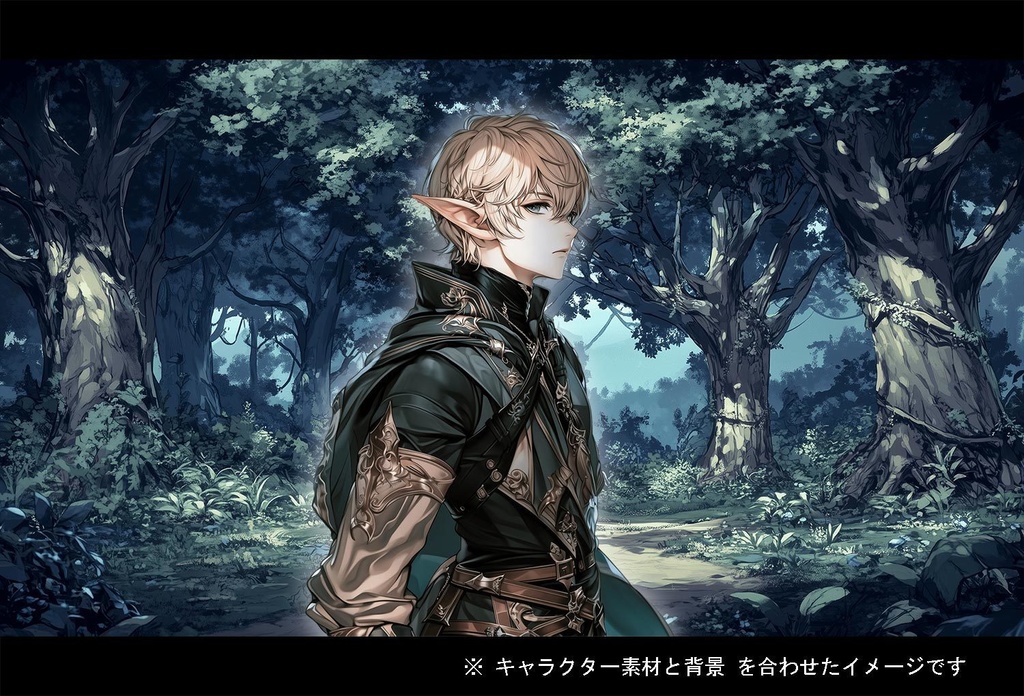 【立ち絵】キャラ 300種 + 背景 素材