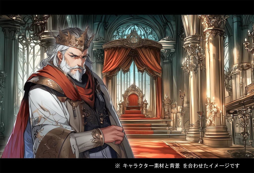 【立ち絵】キャラ 300種 + 背景 素材