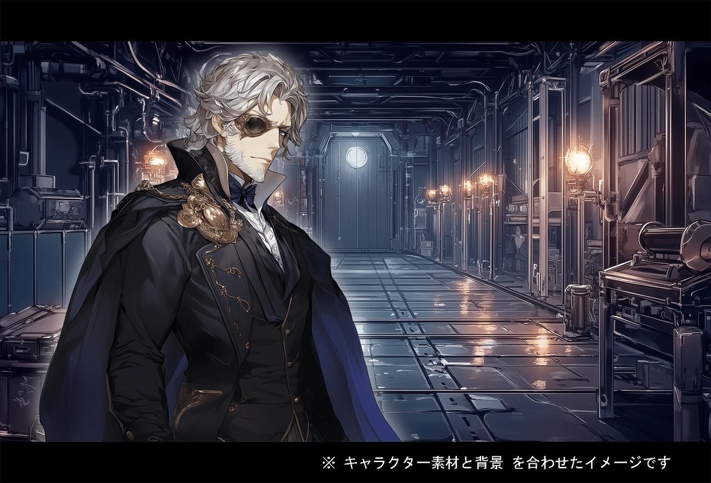 【立ち絵】キャラ 300種 + 背景 素材