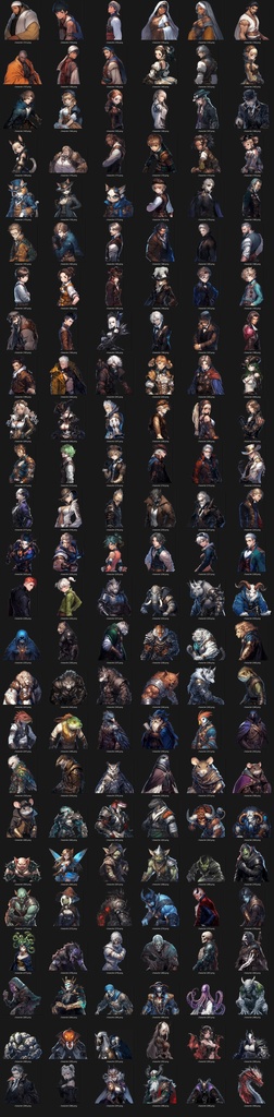 【立ち絵】キャラ 300種 + 背景 素材