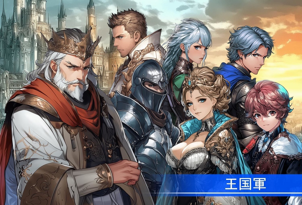 【立ち絵】キャラ 300種 + 背景 素材