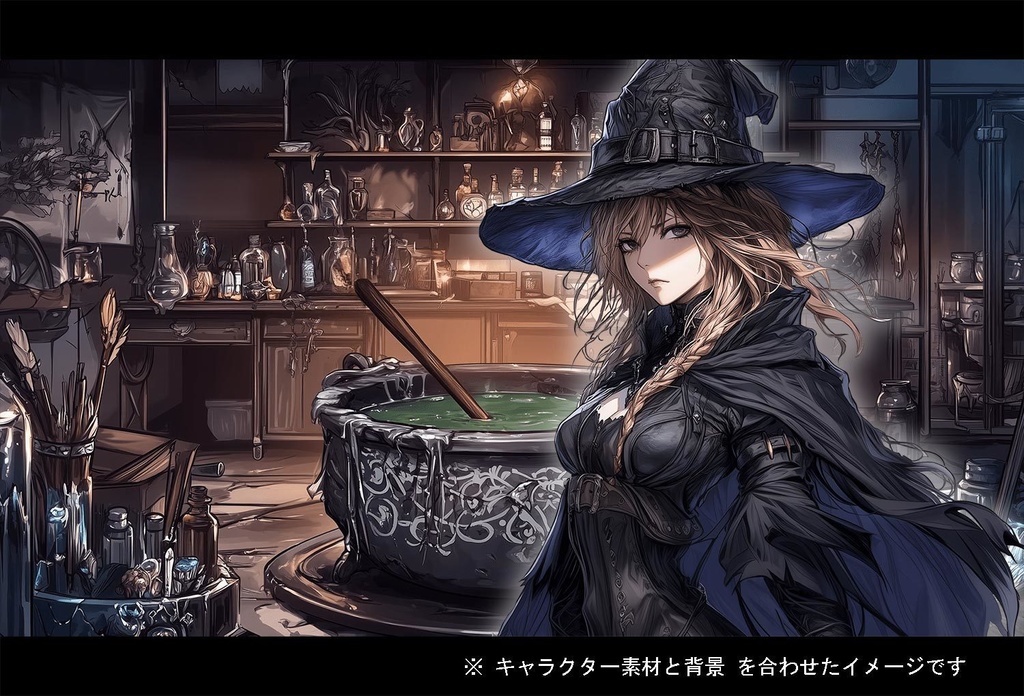 【立ち絵】キャラ 300種 + 背景 素材