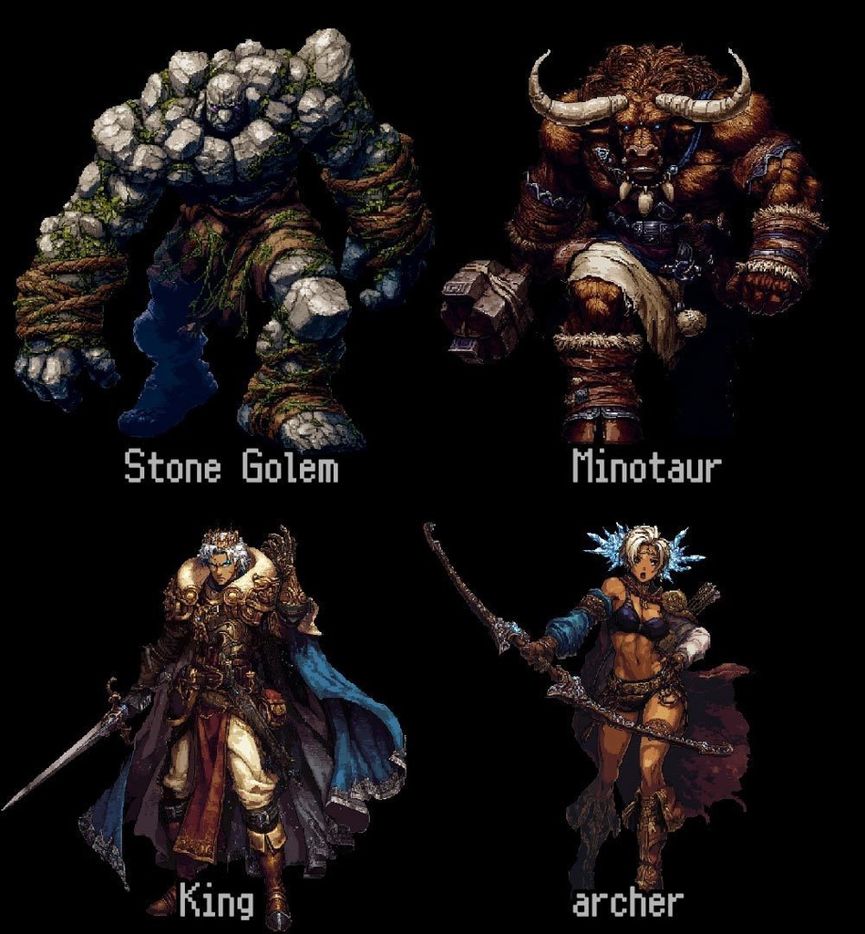 【ドット絵風】モンスター&キャラクターイラスト 500種