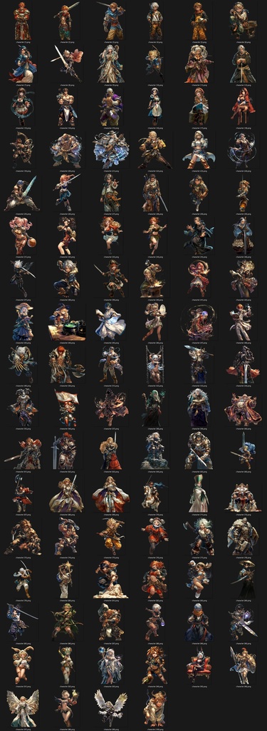 100キャラクターパック -異世界英雄譚-|RPG・TRPG向け立ち絵+背景素材集