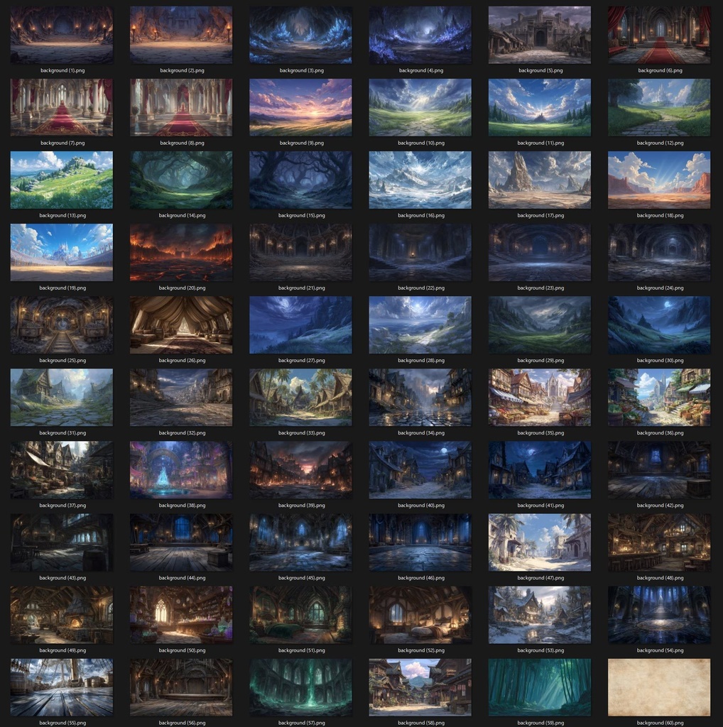 100キャラクターパック -異世界英雄譚-|RPG・TRPG向け立ち絵+背景素材集