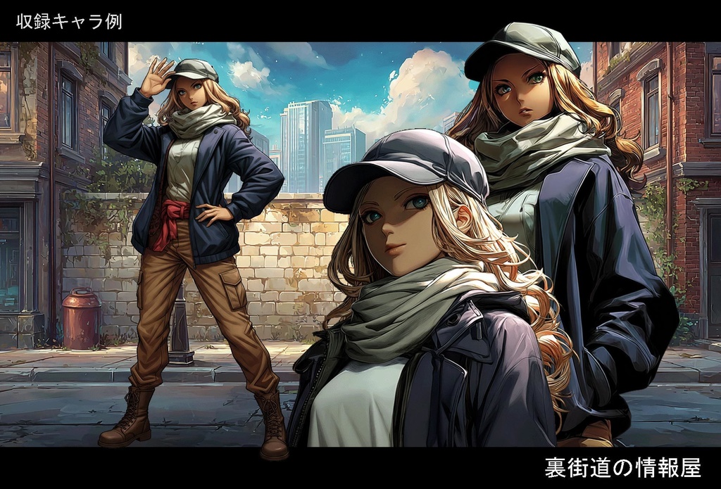 秘密組織エージェント 立ち絵フルセット + 背景素材【全身 / 表情 / TRPG】