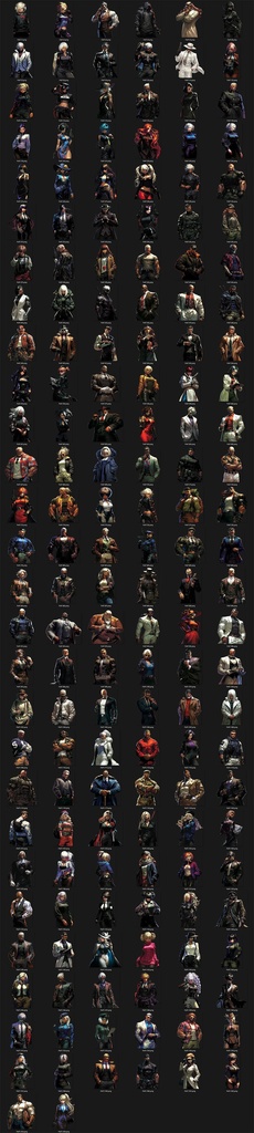 秘密組織エージェント 立ち絵フルセット + 背景素材【全身 / 表情 / TRPG】