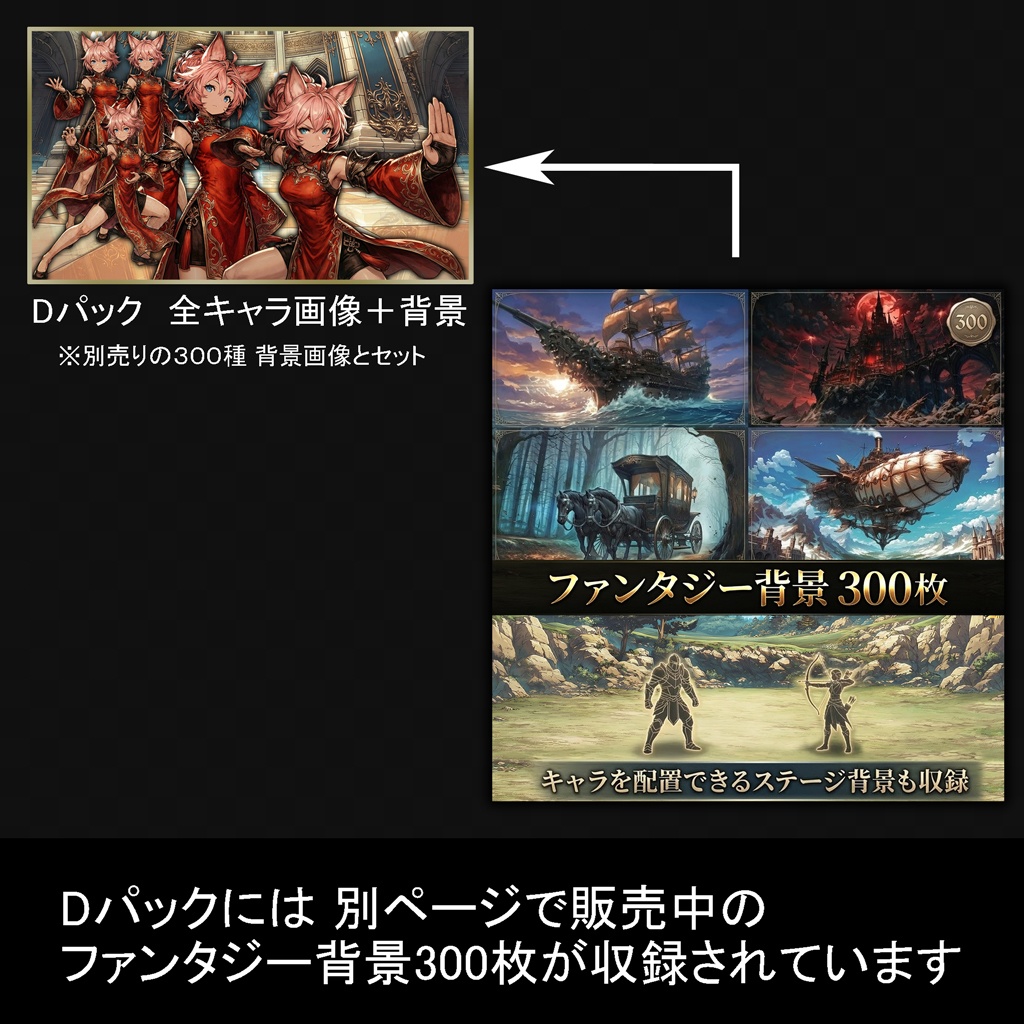 【100キャラ】ファンタジーゲーム立ち絵:全身・表情差分・ボイスドラマ・ゲーム制作向け / Fantasy Character Asset Pack : 100 Characters