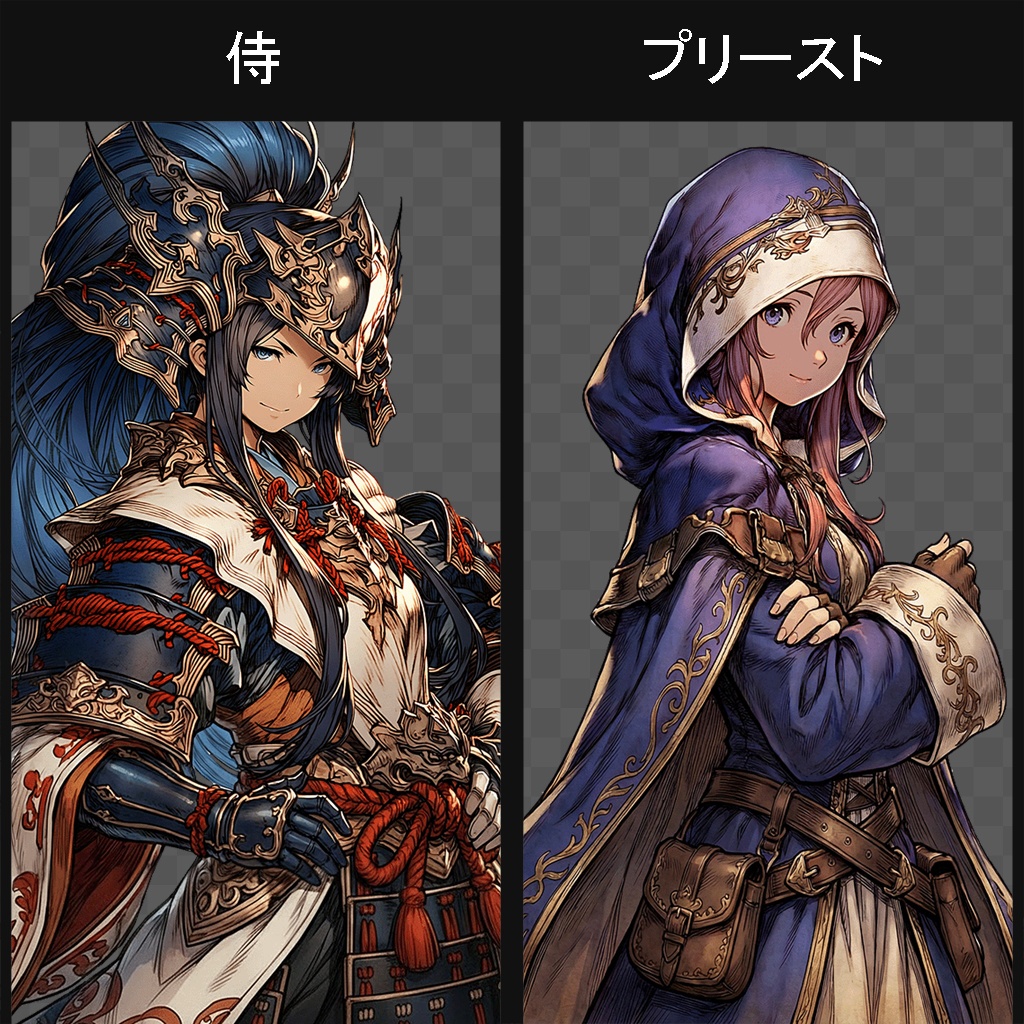 【100キャラ】ファンタジーゲーム立ち絵:全身・表情差分・ボイスドラマ・ゲーム制作向け / Fantasy Character Asset Pack : 100 Characters