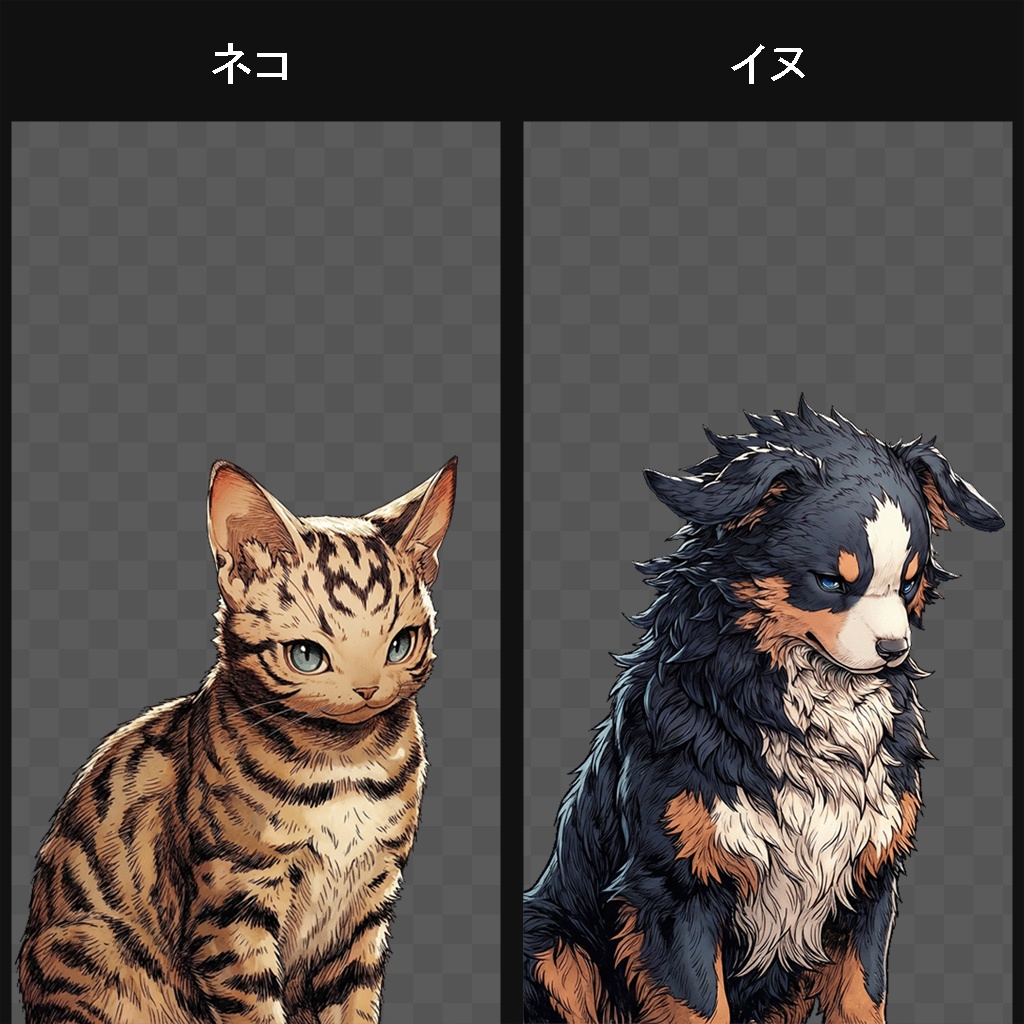 【100キャラ】ファンタジーゲーム立ち絵(亜人 / 魔族):全身・表情差分・ボイスドラマ・ゲーム制作向け / Fantasy Character Asset Pack : 100 Characters