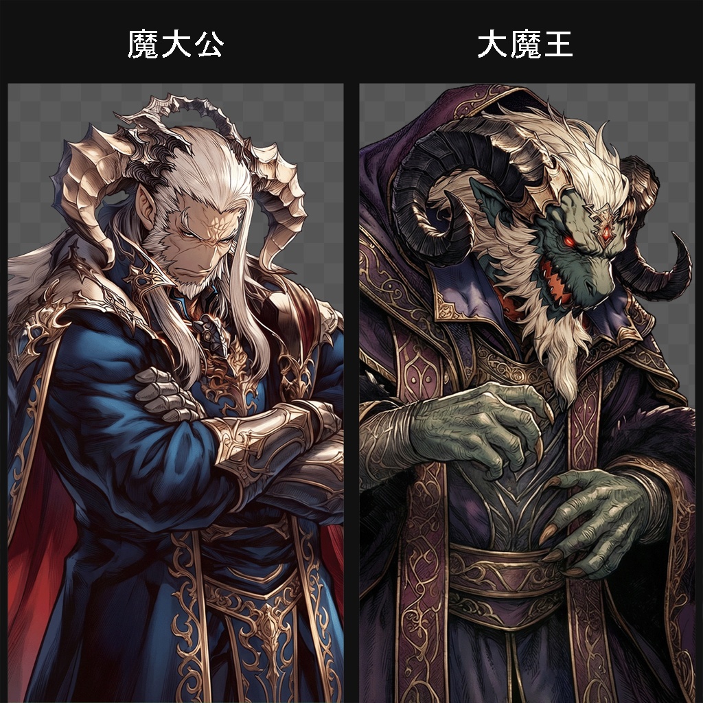 【100キャラ】ファンタジーゲーム立ち絵(亜人 / 魔族):全身・表情差分・ボイスドラマ・ゲーム制作向け / Fantasy Character Asset Pack : 100 Characters