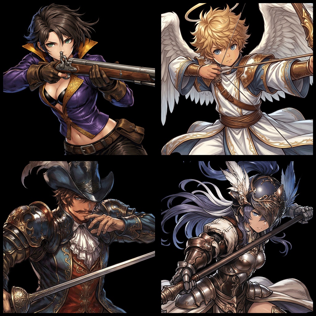 【フリー素材】ゲームキャラクター立ち絵:全身・表情差分・ボイスドラマ・ゲーム制作向け / Fantasy Character Asset Pack : 25 Characters