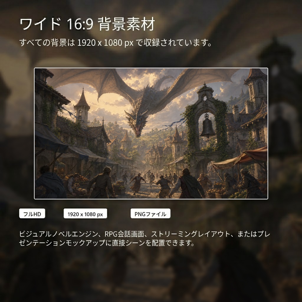 【1000枚】本格リアルファンタジー背景 素材集 / Fantasy Asset Pack : 1000 Backgrounds