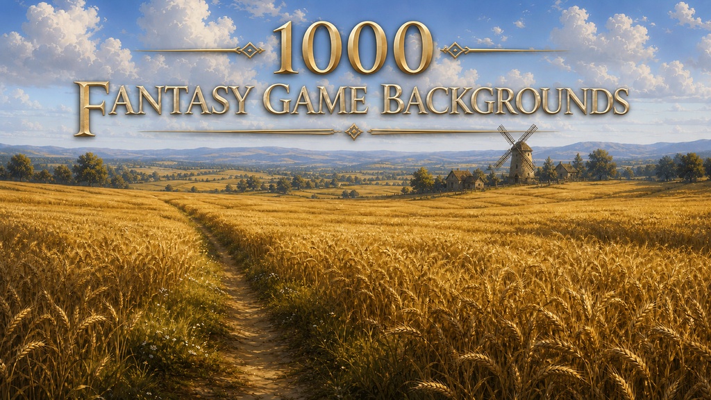 【1000枚】本格リアルファンタジー背景 素材集 / Fantasy Asset Pack : 1000 Backgrounds