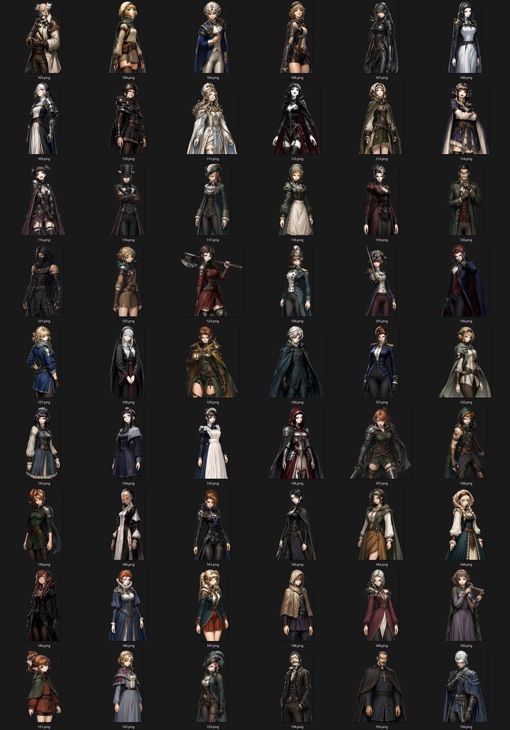 【RPG向け】キャラ200種立ち絵素材集