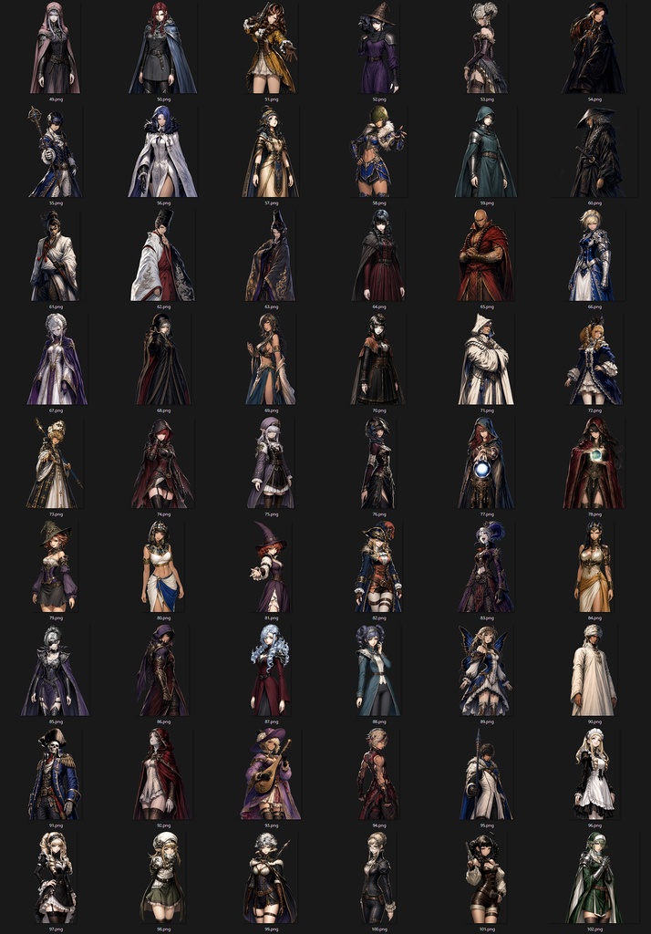 【RPG向け】キャラ200種立ち絵素材集
