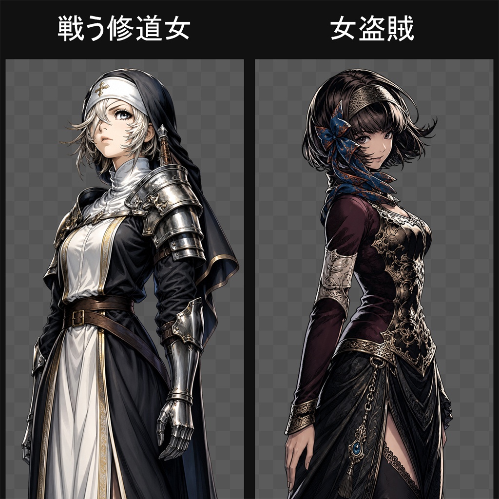 【RPG向け】キャラ200種立ち絵素材集