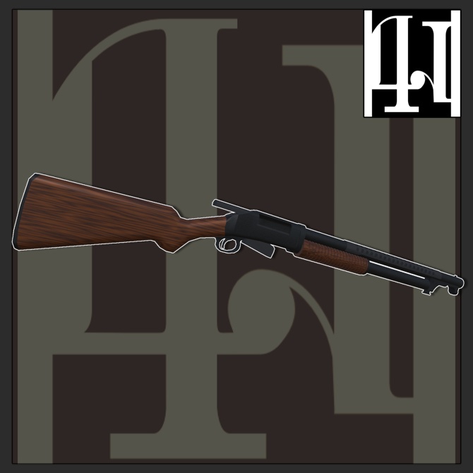 【MA対応】銃剣付散弾銃 発砲ギミック&簡易残弾システム搭載