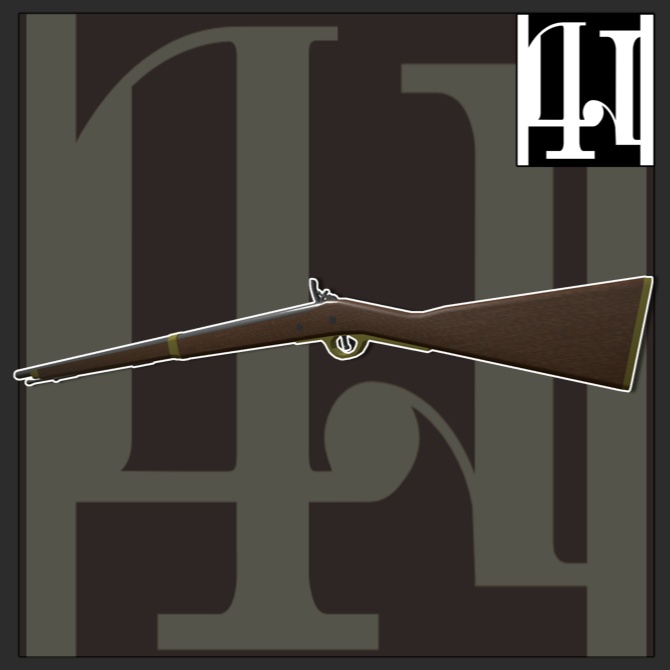 【MA対応】銃剣付マスケット銃 発砲ギミック&簡易残弾システム搭載