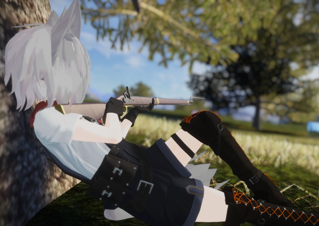 【MA対応】銃剣付マスケット銃 発砲ギミック&簡易残弾システム搭載