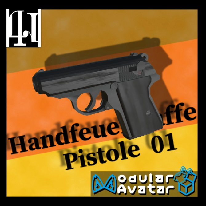 【MA対応】小型拳銃02 発砲ギミック&残弾システム搭載