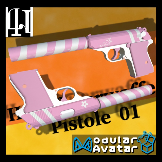 【MA対応】小型拳銃02 発砲ギミック&残弾システム搭載