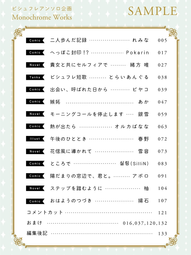 ビシュフレアンソロジー『Good morning. Princess!』