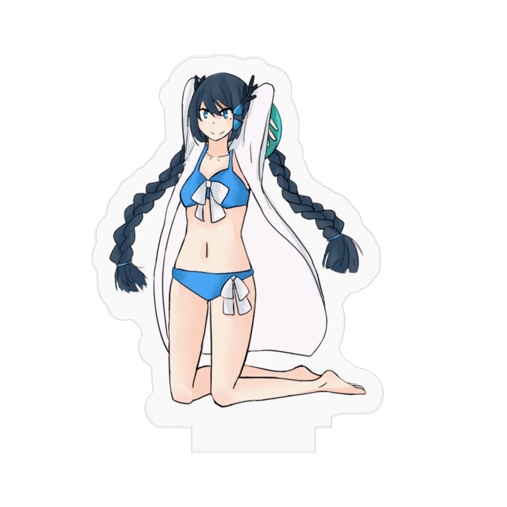 雨笠しの 水着アクリルスタンド