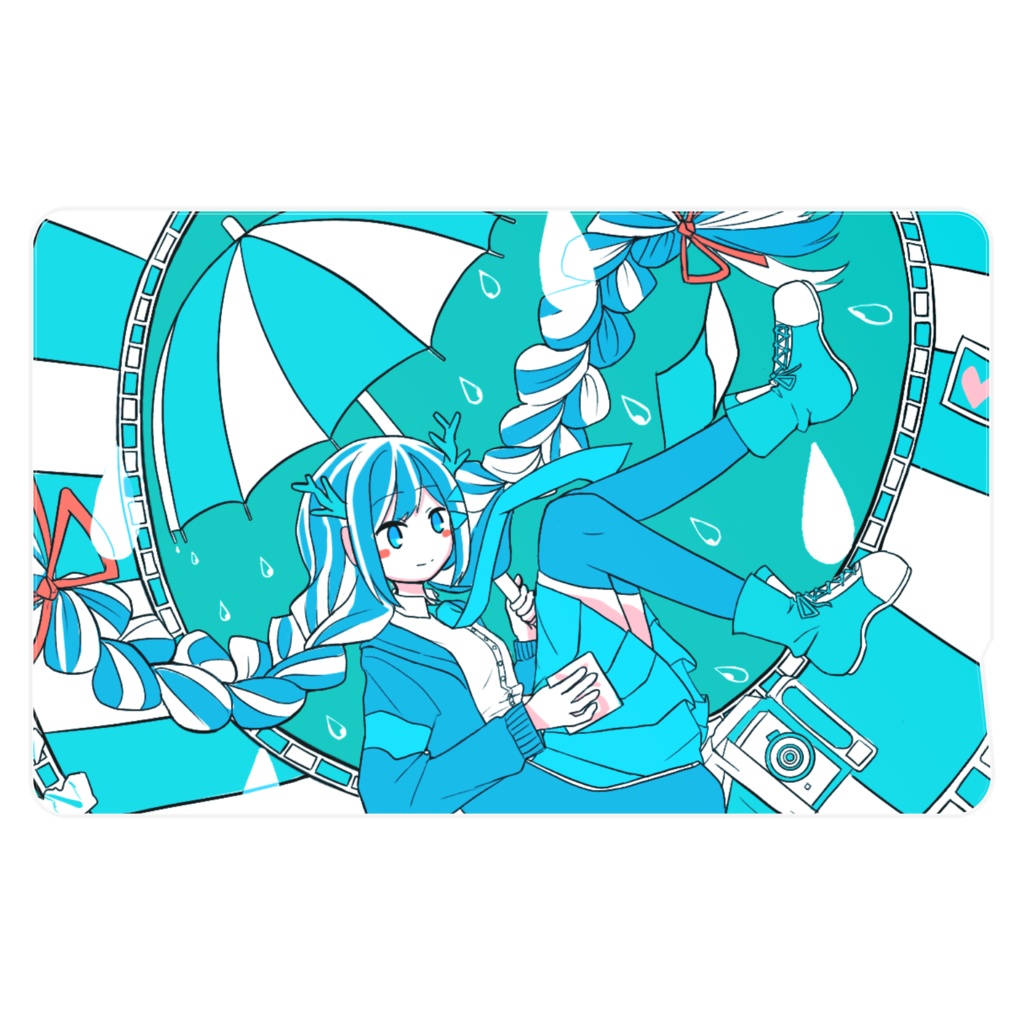 雨笠しの ICステッカー
