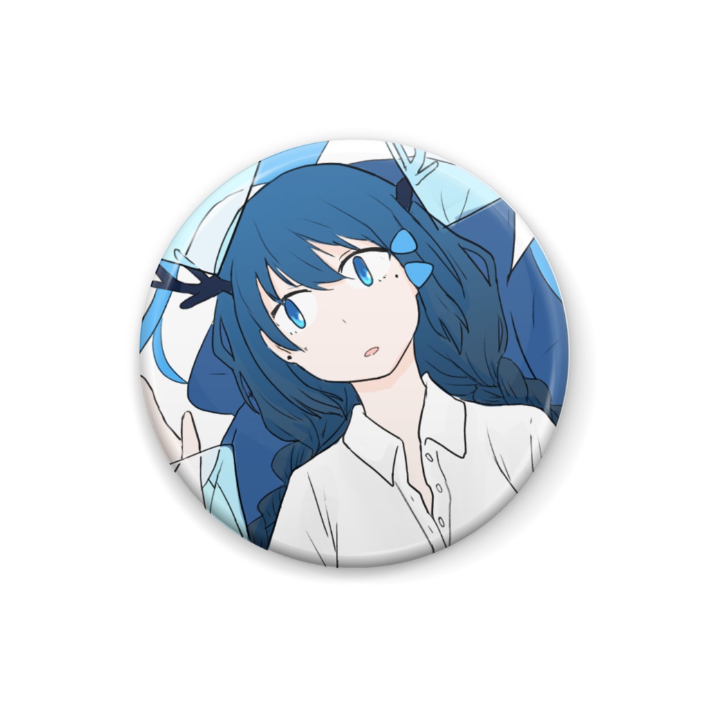 雨笠しの 缶バッジ